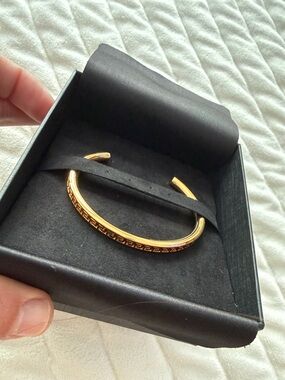 Versace Gold metal bangle bracelet
